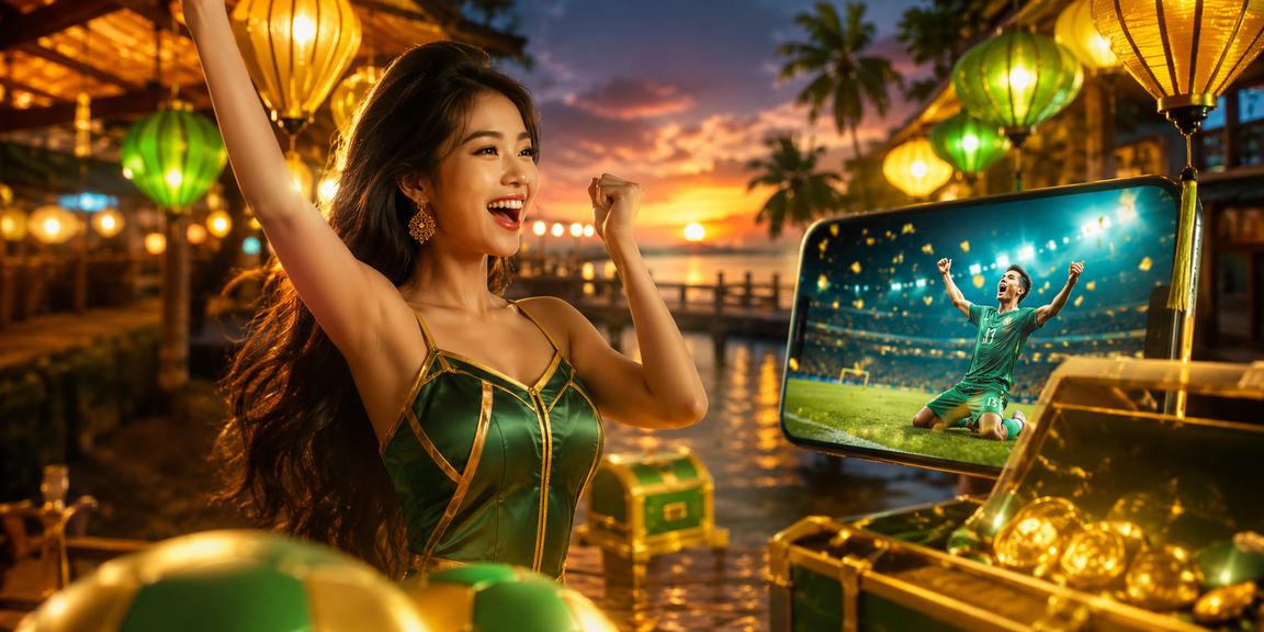 Sảnh casino về đêm tại Phú Quốc với ánh đèn rực rỡ